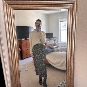 American Eagle Cream Turtleneck Sweater